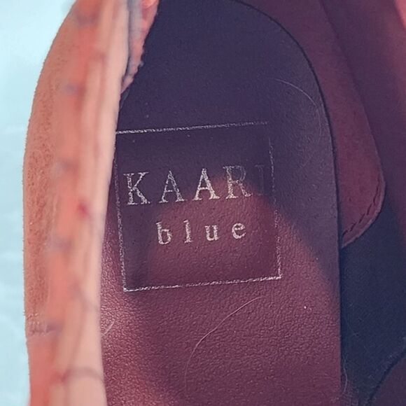 KAARI Blue Charlie Western Style Faux Suede Rust Color Booties Size 6M - Picture 7 of 7